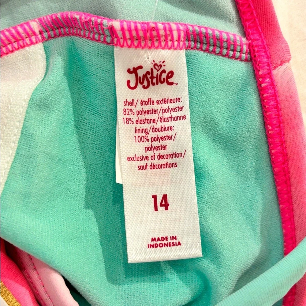 Justice Girl’s Color-changing One-Piece Swimsuit